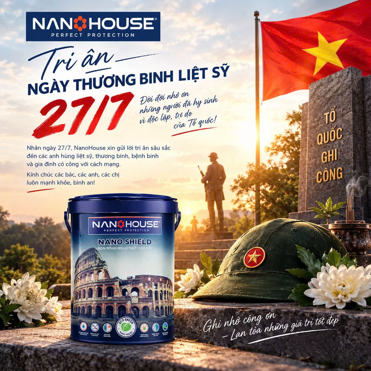 Ưu điểm của Sơn bóng ngoại thất cao cấp ECO NANO SHIELD – NA3