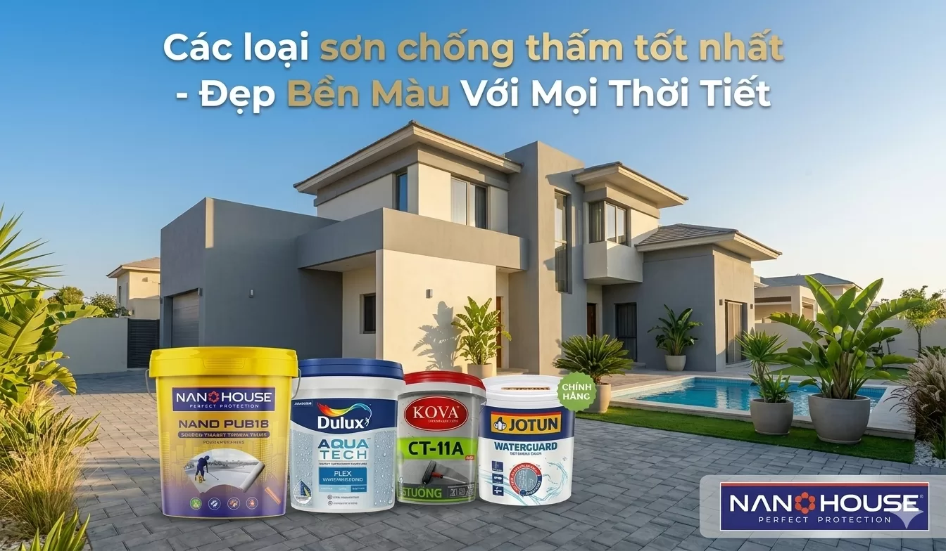 Các loại sơn chống thấm tốt nhất