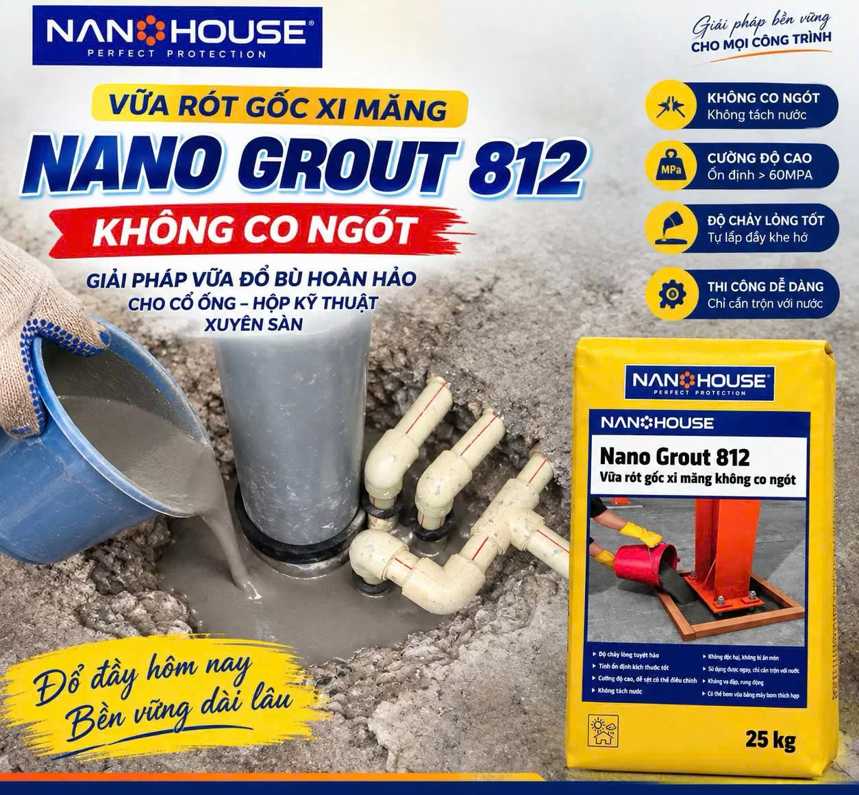 Giới thiệu về sản phẩm NANO GROUT 812