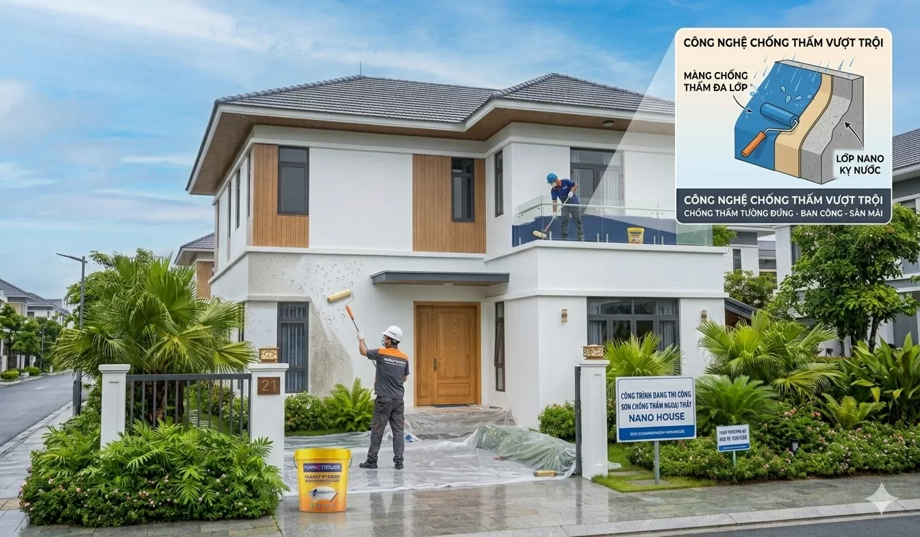 Sơn chống thấm ngoài trời - NanoHouse 01