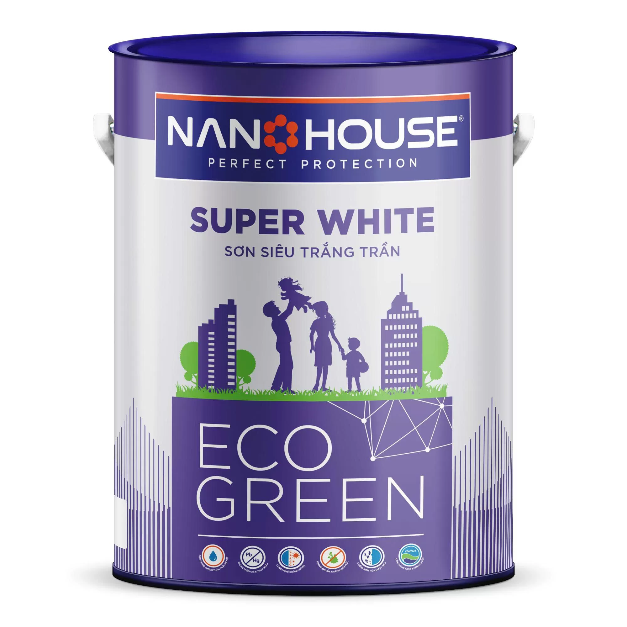 Sơn siêu trắng trần ECO SUPER WHITE – NO6 Sơn siêu trắng trần ECO SUPER WHITE – NO6