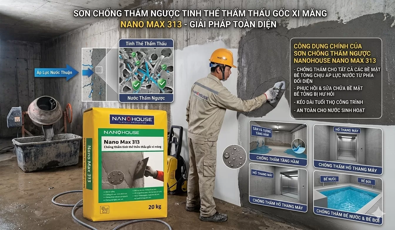 Sơn chống thấm ngược - NanoHouse 02