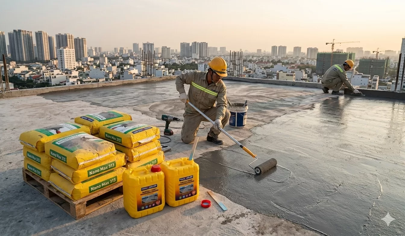 Sơn chống thấm sàn - NanoHouse 01