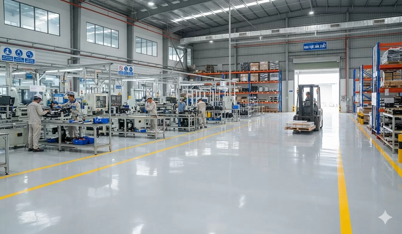 Sơn nền nhà xưởng - NanoHouse 01