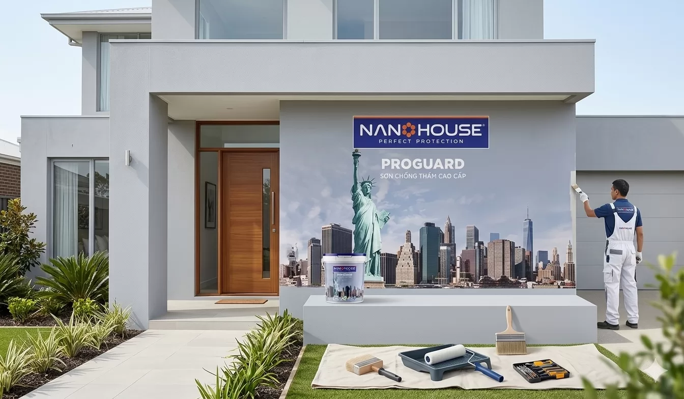 Sơn tường chống thấm - Nanohouse 02