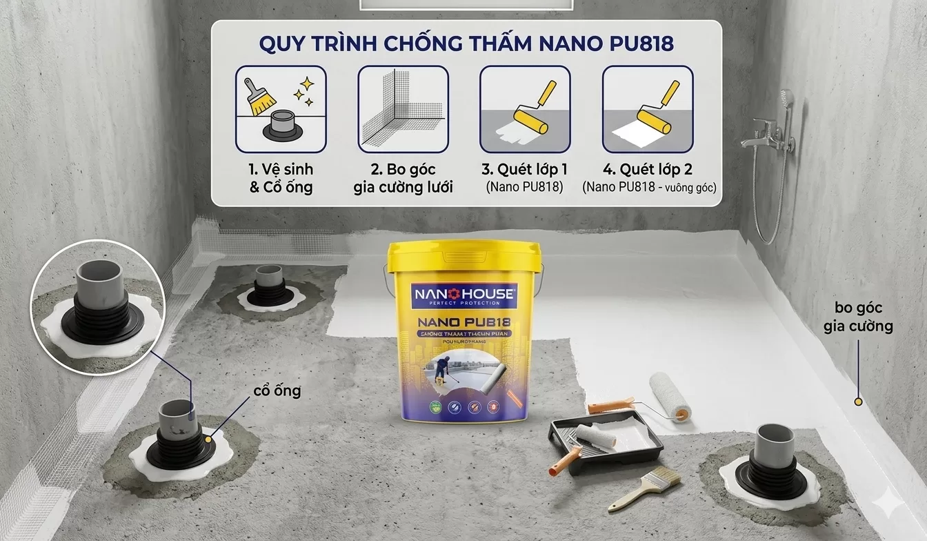 Thi công sơn chống thấm